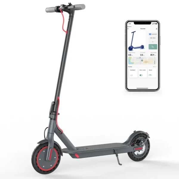 LADPED LP60 Max 21Miles Range 19 Mph Top Peed Rear Drum Brake EABS Brake 8.5" Solid Tire 350W Motor 30?? Uphill Climb - Image 2